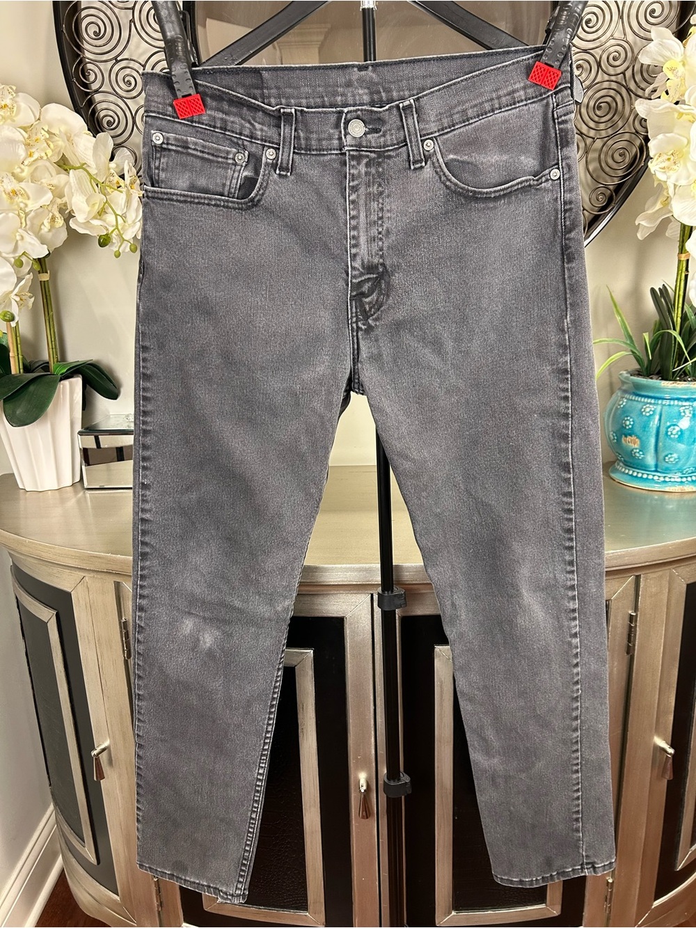Men's Levi's Slim Straight Gray Jeans